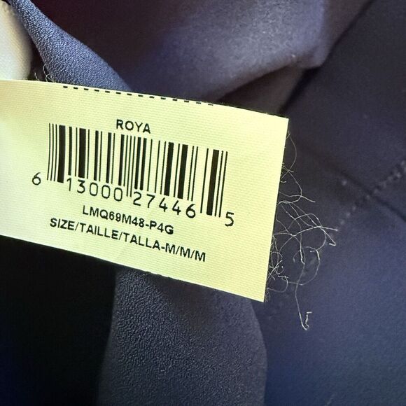 BCBG MaxAzria Imperial Blue "ROYA" Beaded Halter Shift Dress Size Medium NWOT - Picture 6 of 6